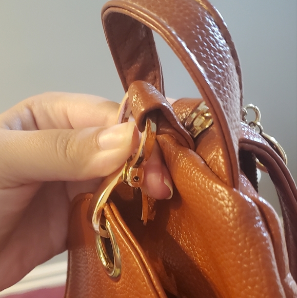 Brown Convertable Backpack Purse - Picture 4 of 7